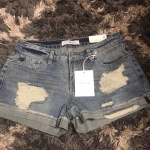 Kancan distressed shorts